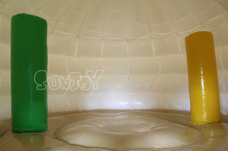 inflatable cake bouncer inside