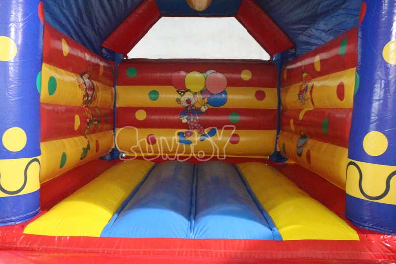clown inflatable bouncer inside