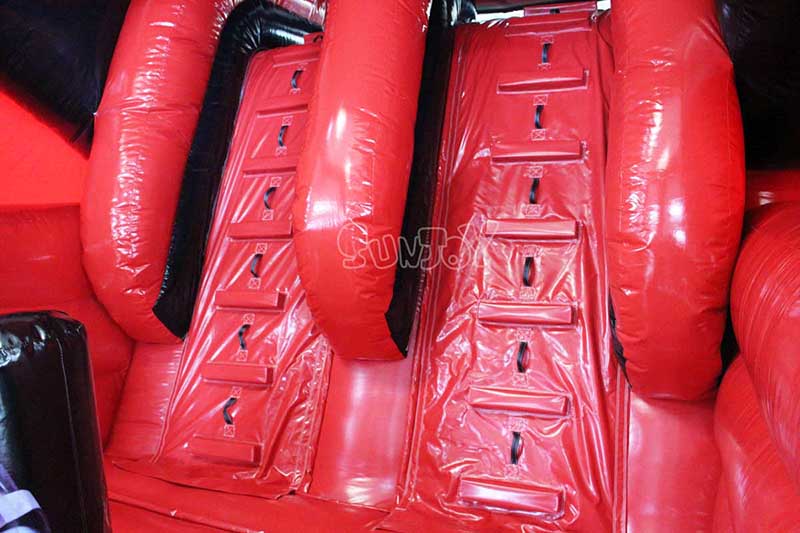 red car inflatable playground climb wall