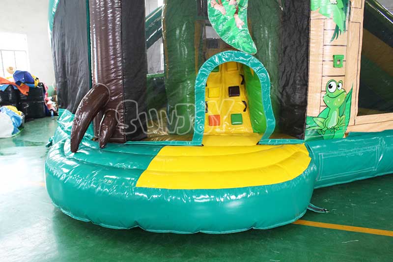 inflatable jungle playground left entrance