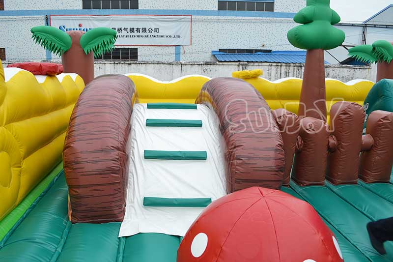 big farm inflatable playground small bridge