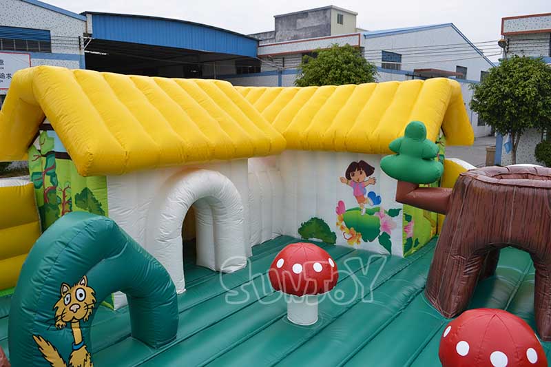big farm inflatable playground country houses