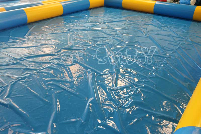 Sunjoy inflatable swimming pool blue bottom
