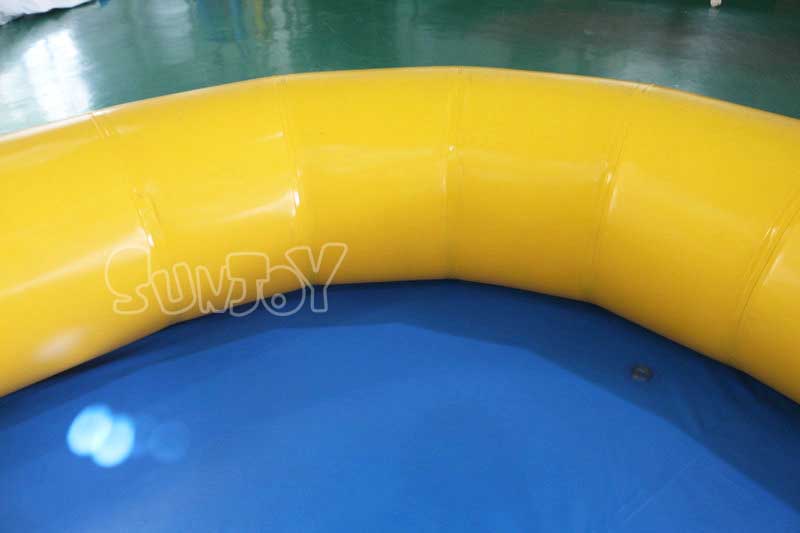 8m rounded rectangular inflatable pool side tube