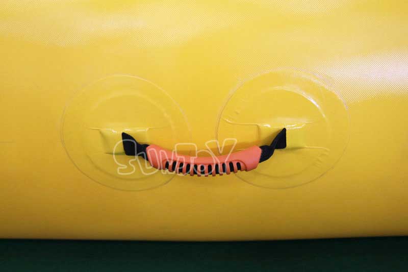 8m rounded rectangular inflatable pool double handle