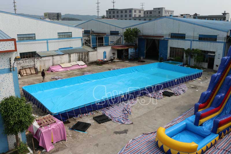 25 Meters Steel Frame Above Ground Swimming Pool For Sale SJ-PL16006