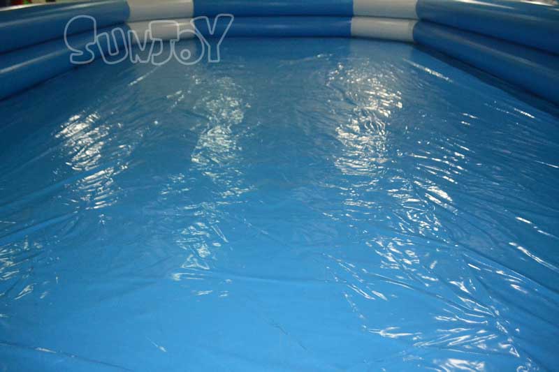 octangular double tube inflatable pool detail