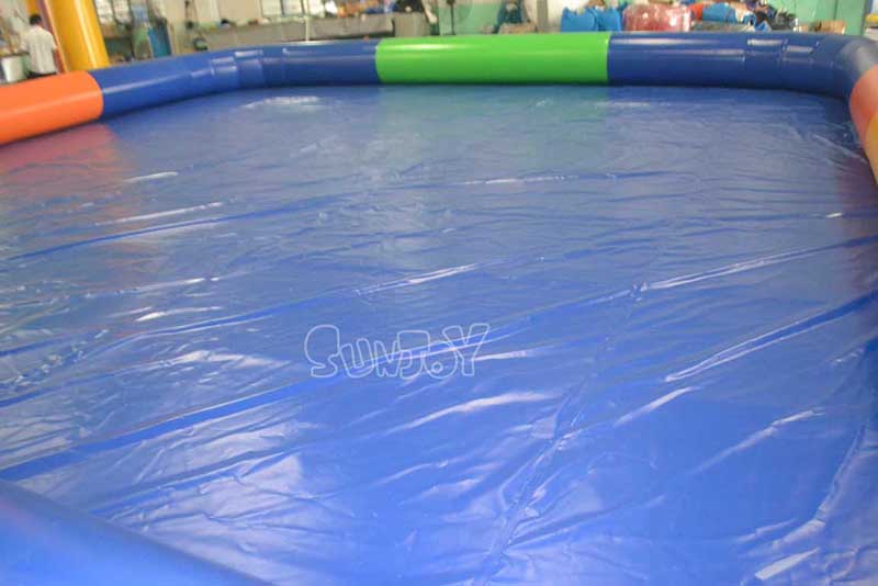 10m contrast color inflatable pool bottom