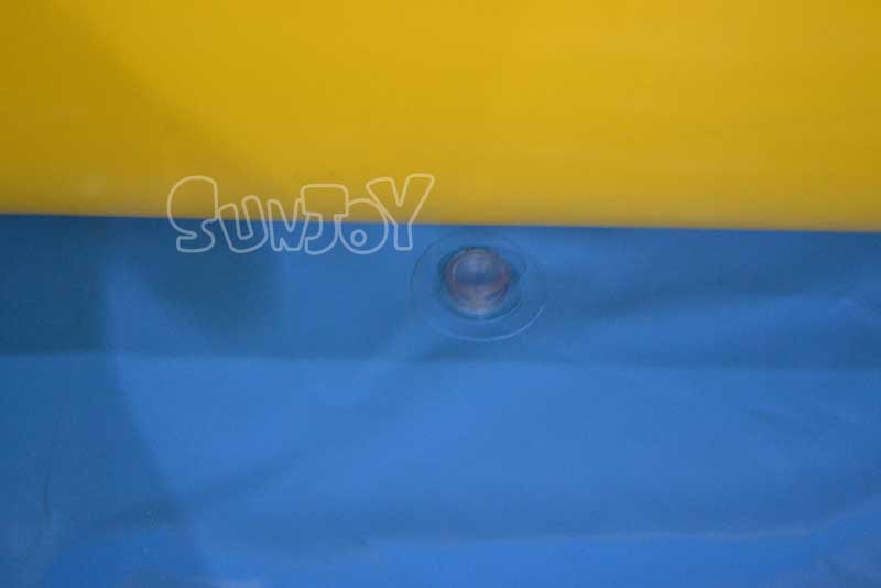 6m yellow square inflatable pool drain