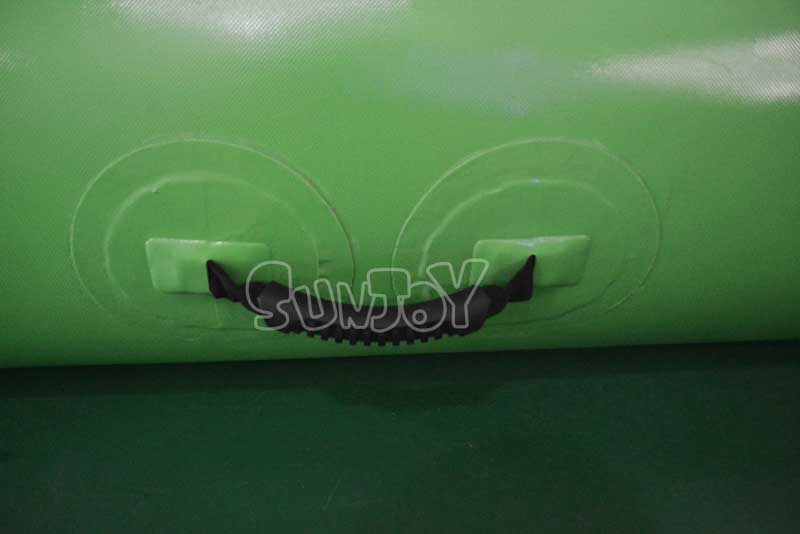 5m green square inflatable pool handle