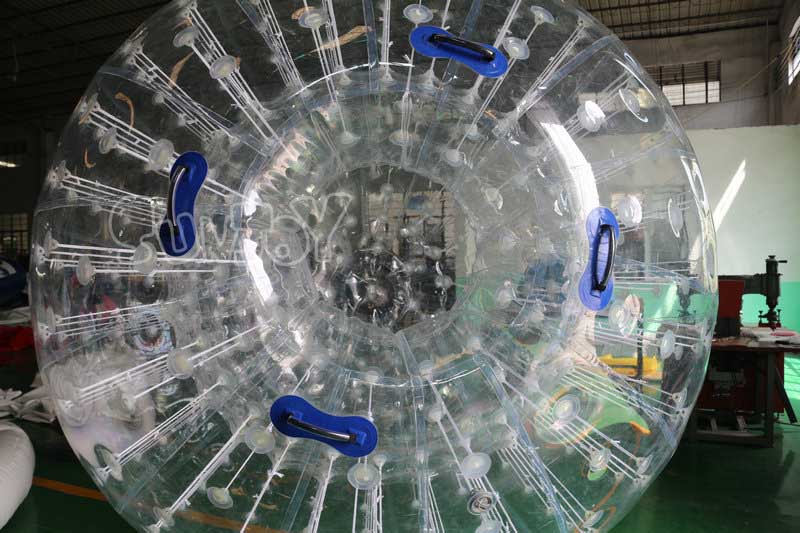 2.8m clear TPU inflatable zorb ball single entry