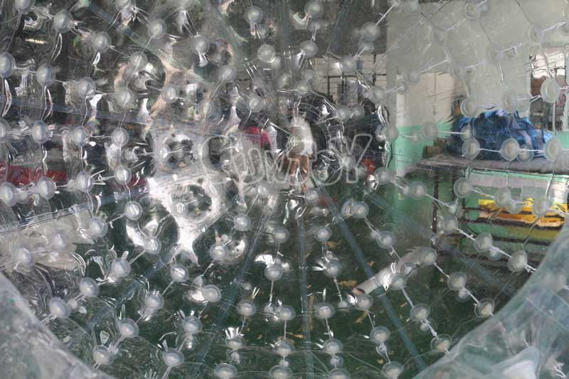 2.8m clear TPU inflatable zorb ball inside