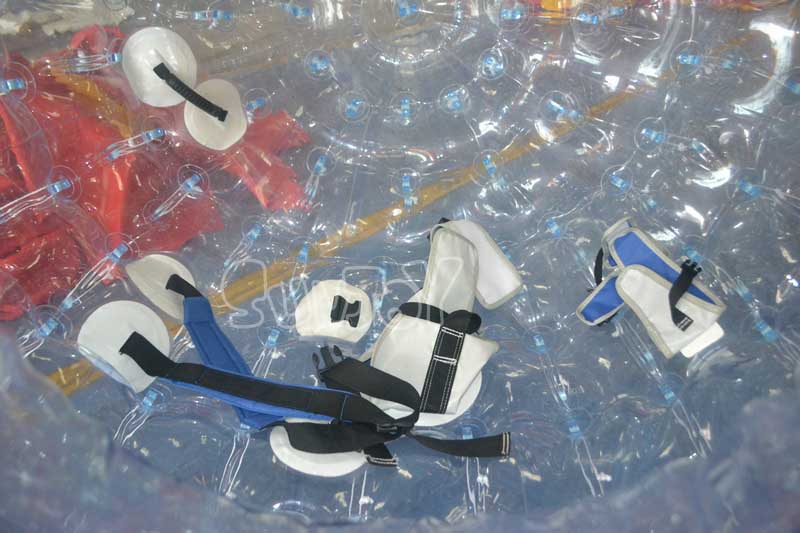 2m single entry clear zorb ball inside safety belt