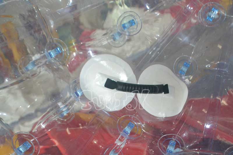 2m single entry clear zorb ball inside handle