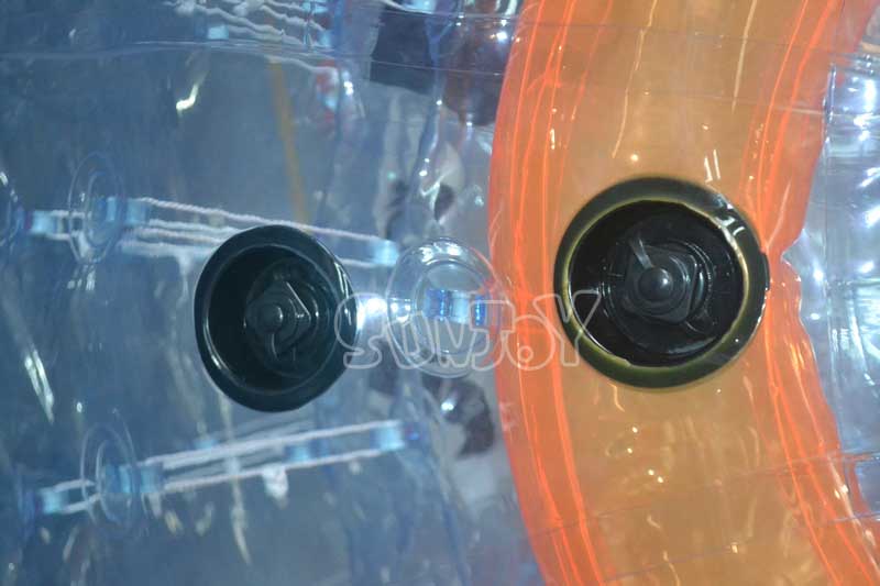 2m single entry clear zorb ball air valve