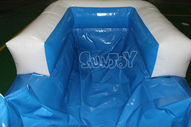 blue wave inflatable slip and slide splash pool