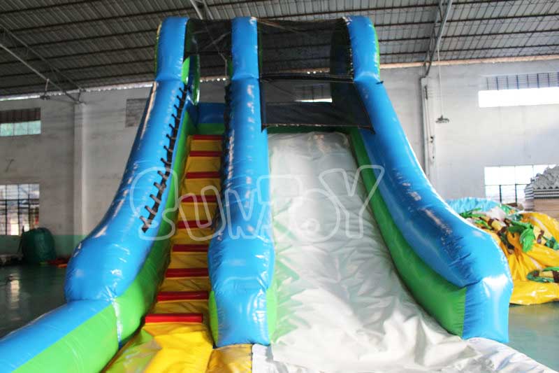23 ft rainbow inflatable water slide detail picture 2
