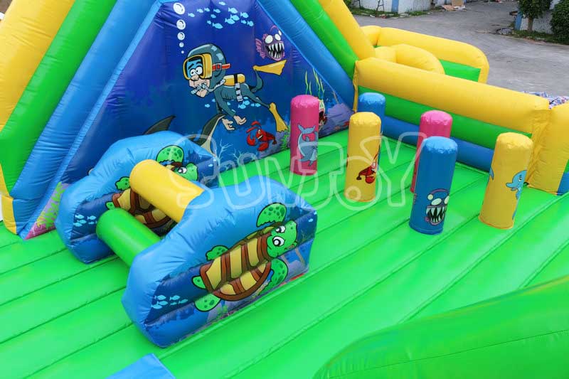 inflatable water slide bounce house