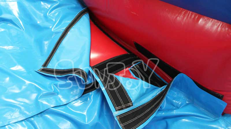 18ft sports inflatable water slide stitching detail