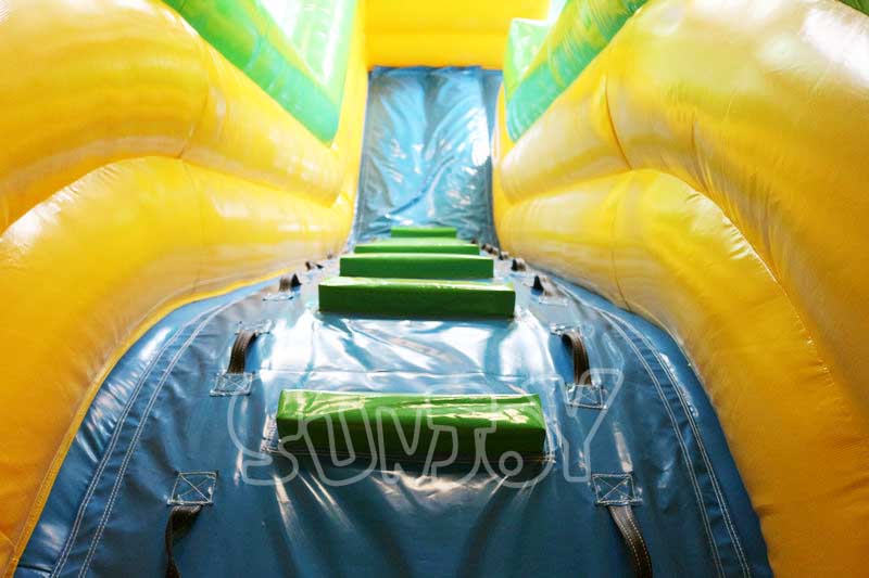 giant octopus inflatable water slide climb stair