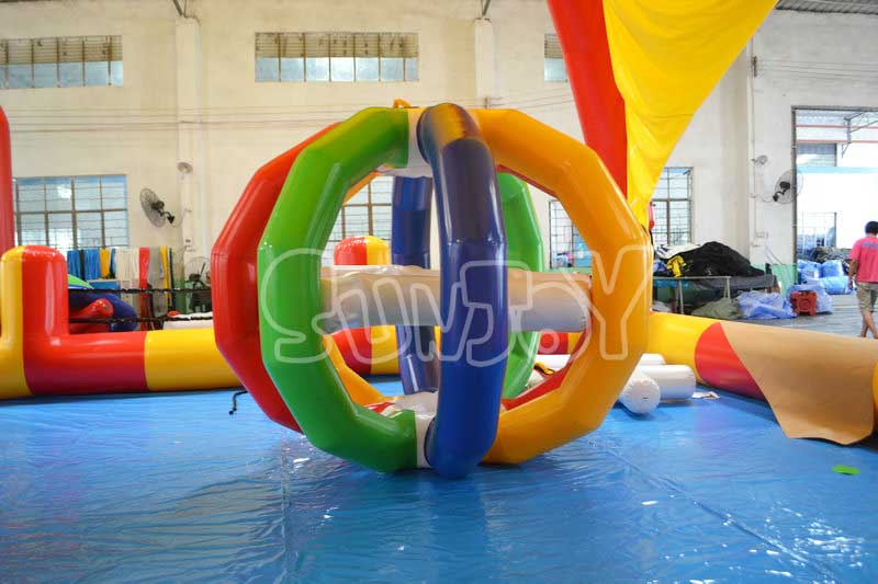 inflatable water game air cage