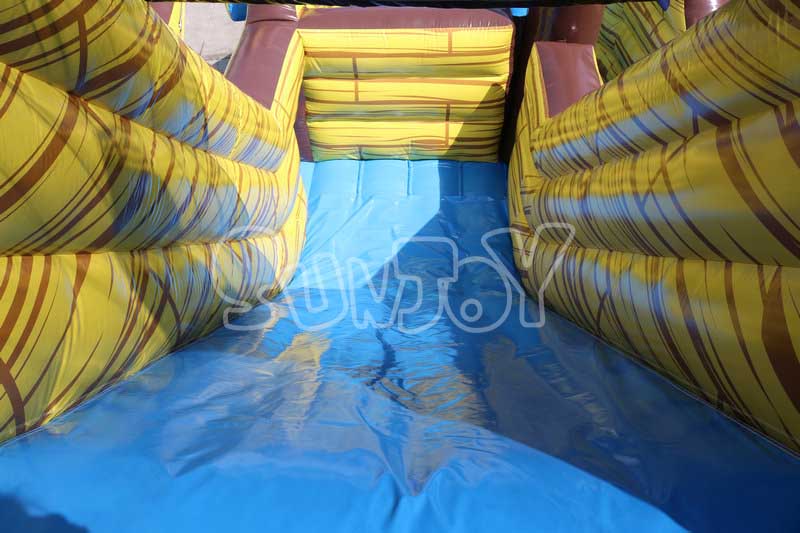 pirate ship inflatable combo slide