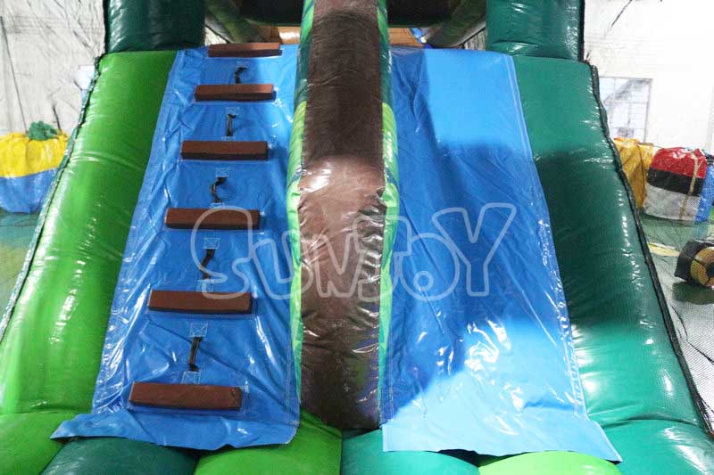 jungle animal inflatable combo slide area