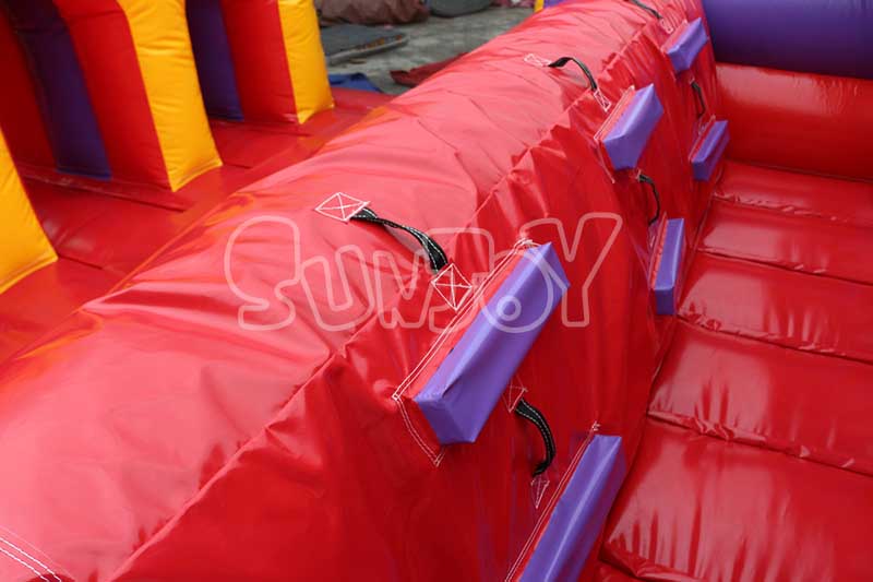 40ft bright color inflatable obstacle course climb