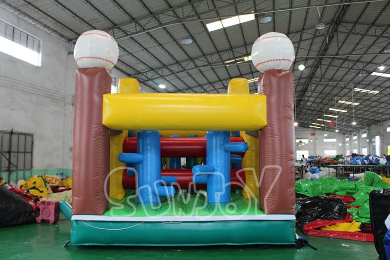 ball games inflatable obstacle course back