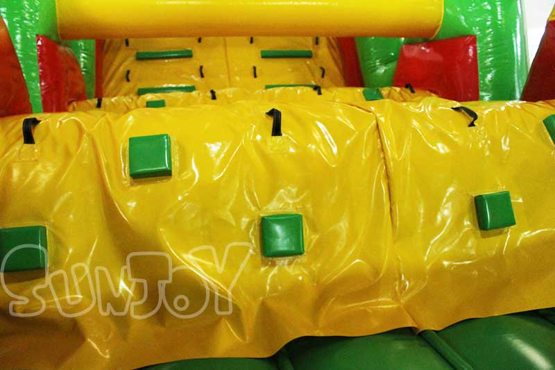 wave climb walls inflatable obstacle course inside