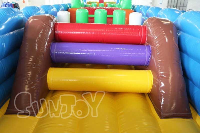 20m inflatable big obstacle course inflated ladder