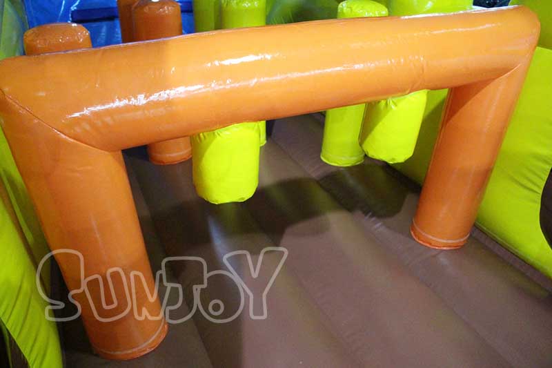 farm truck inflatable obstacle course low arch