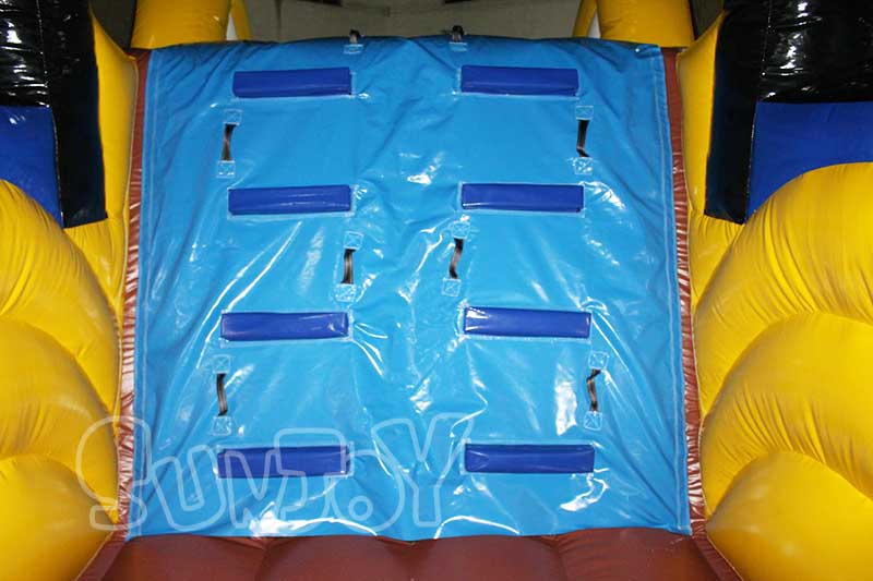farm truck inflatable obstacle course climb wall