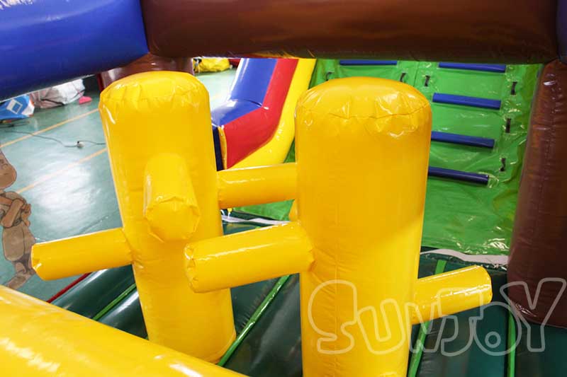 sport game inflatable obstacle course inflated stakes