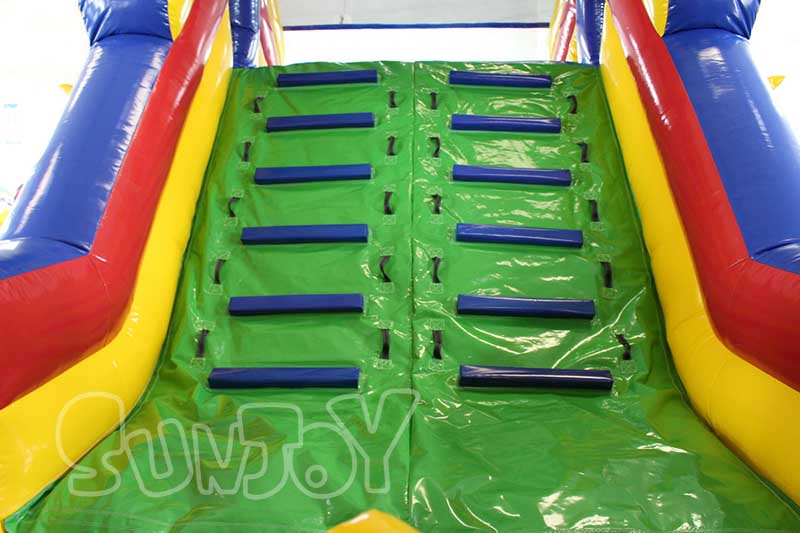 sport game inflatable obstacle course climb wall