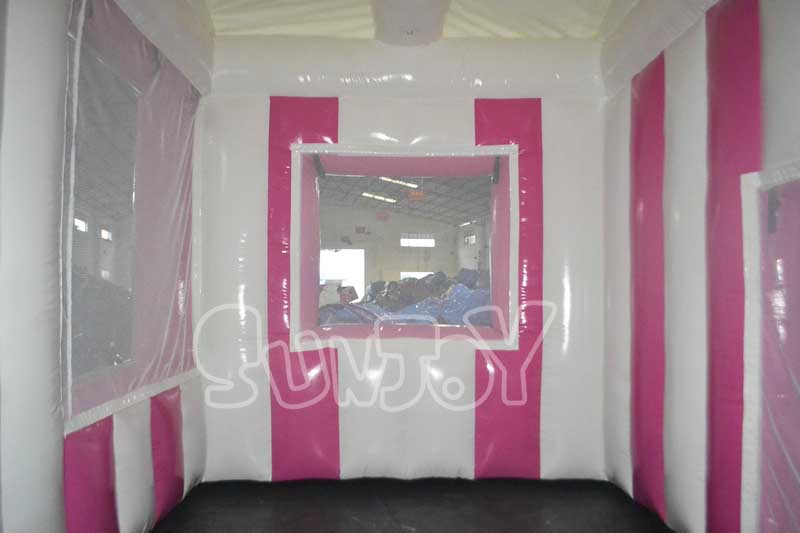candy booth inflatable tent inside area