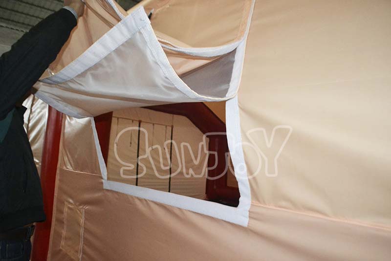 8m inflatable medical tent window