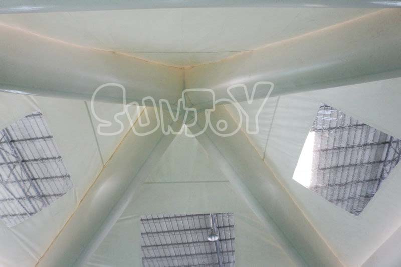 6m white inflatable tent top structure
