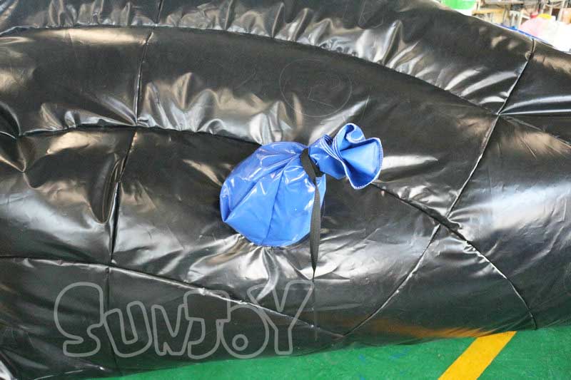 6m round inflatable bowling mat inflation inlet