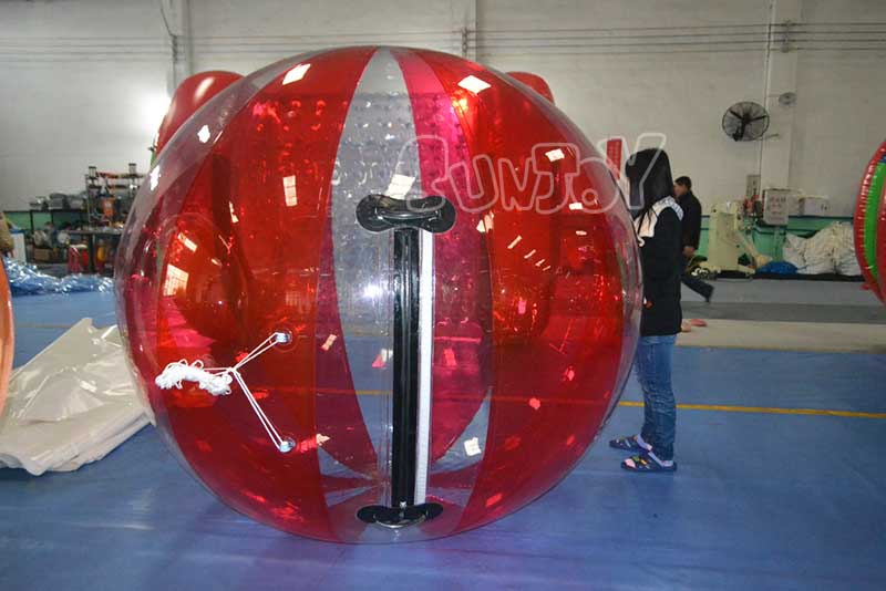 red inflatable water walking ball