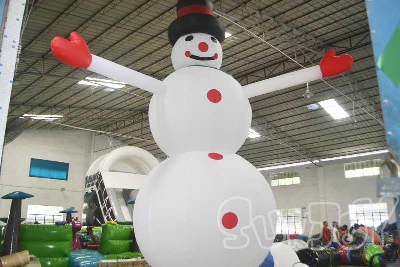 4m snowman inflatable air dancer