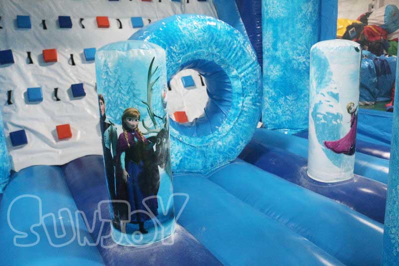 frozen bounce house combo inside