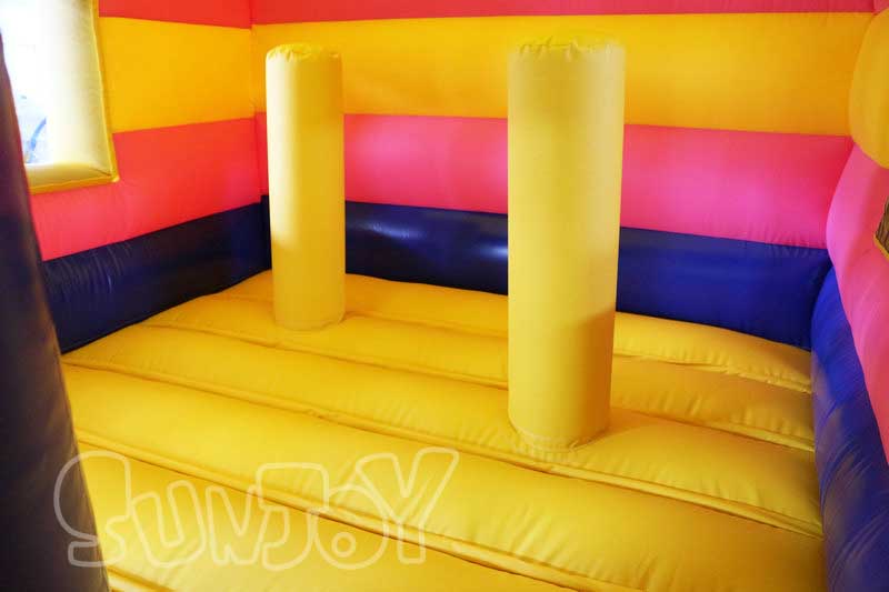blue birthday party jumper combo bouncing area