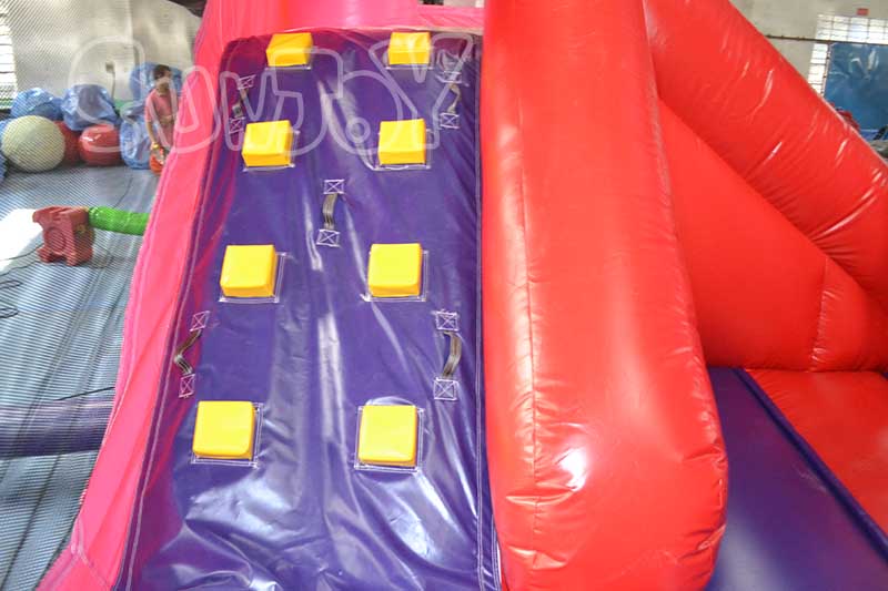 princess bouncy castle combo climb wall