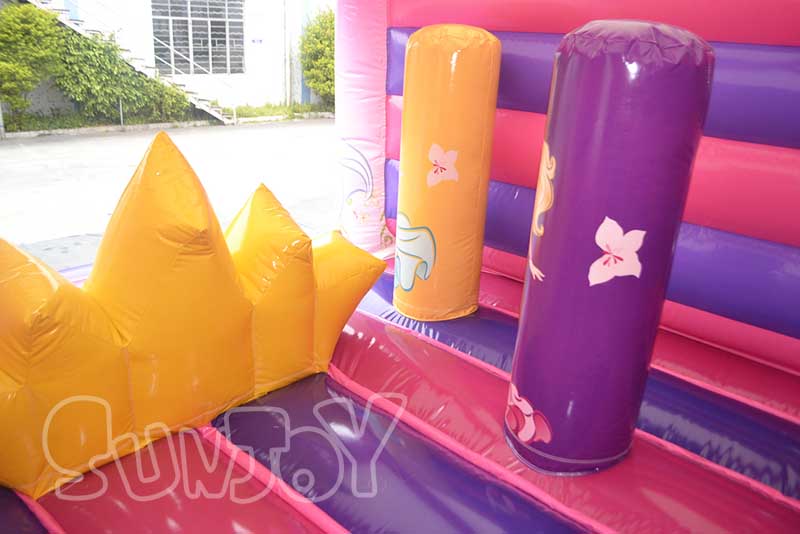 princess bounce house combo obstacles