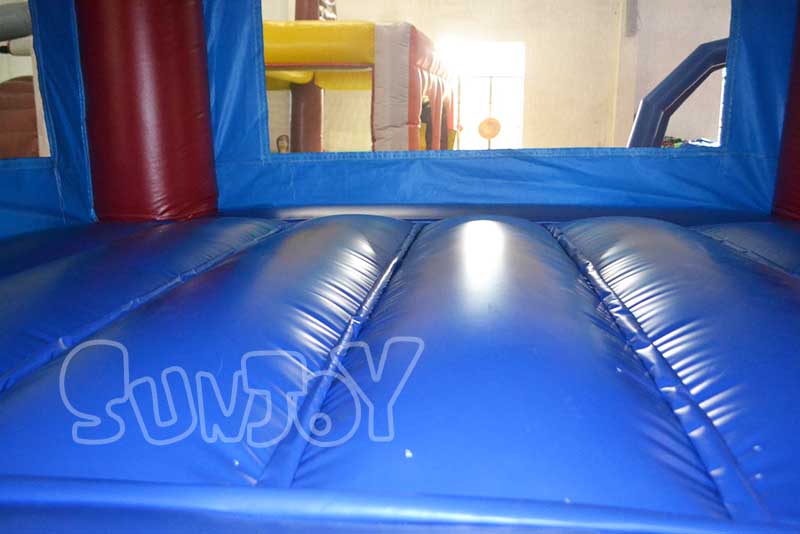 superhero bounce house inside