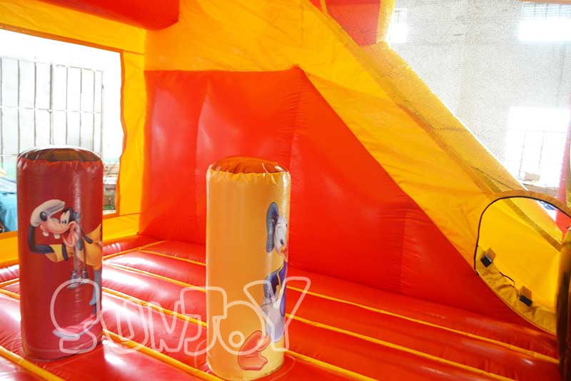 mickey mouse bounce house slide side
