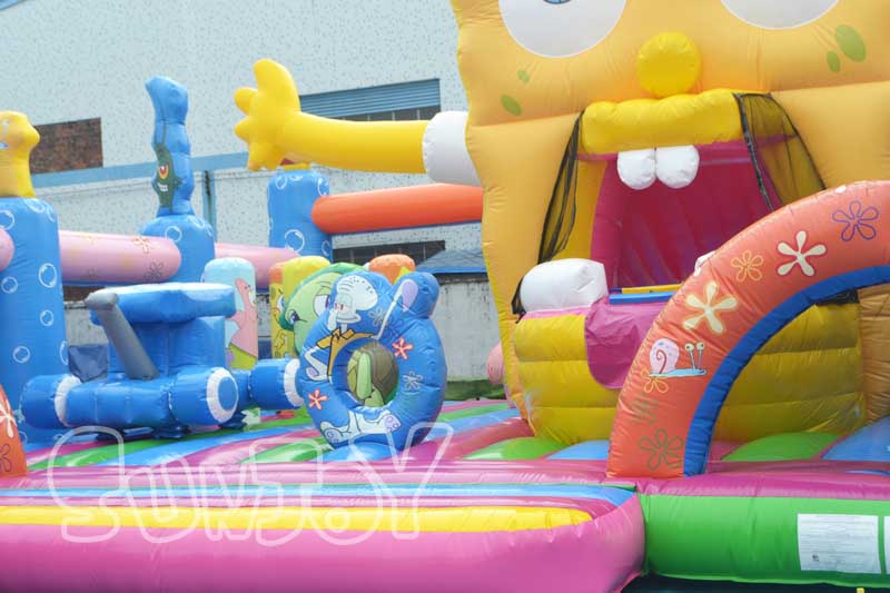 spongebob amusement park inflatable pop-ups