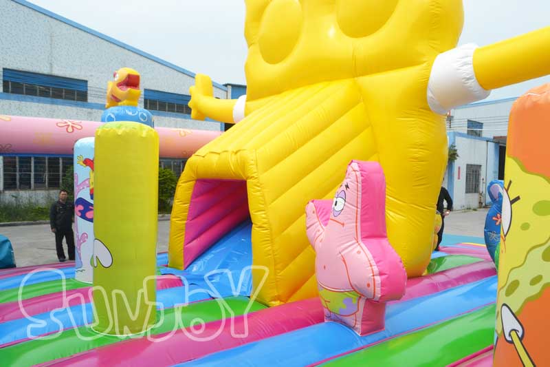 spongebob amusement park tunnel slide