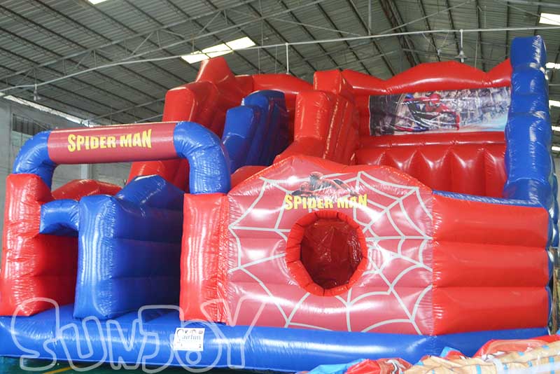 Spider-man cliff jump inflatable bouncer